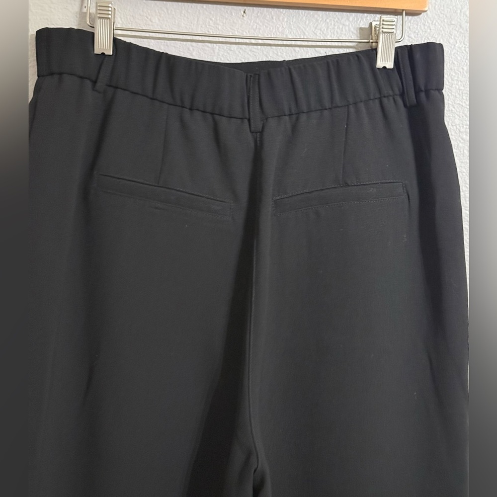 Francesca’s Black Wide Leg Pleated Trousers Womens Size L NWT - Picture 4 of 9